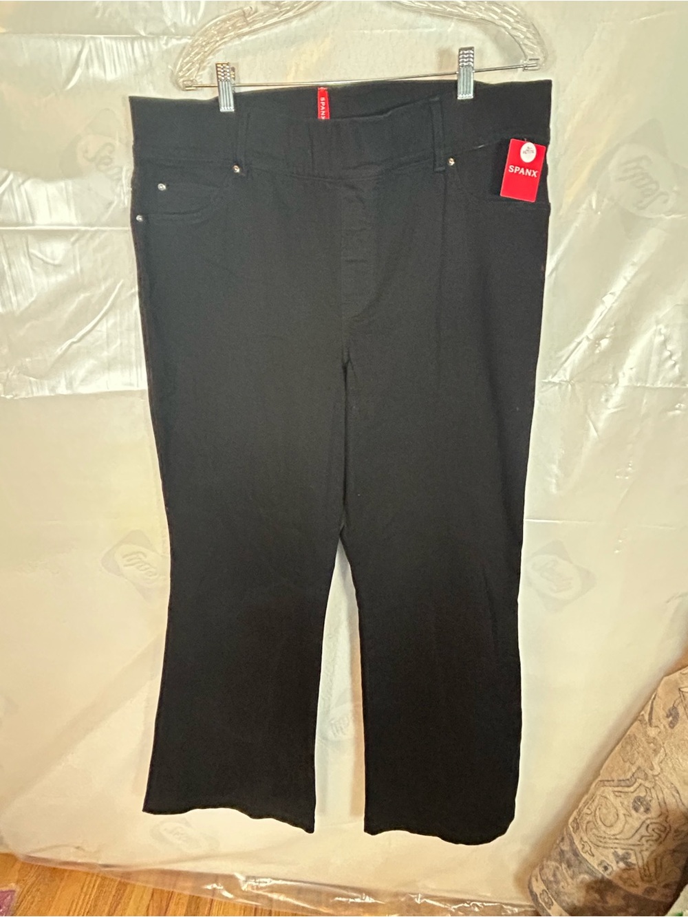 SPANX Black Flare Pull-On Jeans